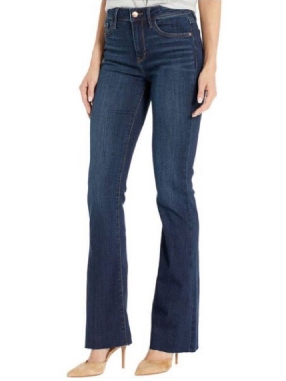Sam Edelman The Stiletto Boot Raw HEM Jeans high rise bootcut Ladies 8/29